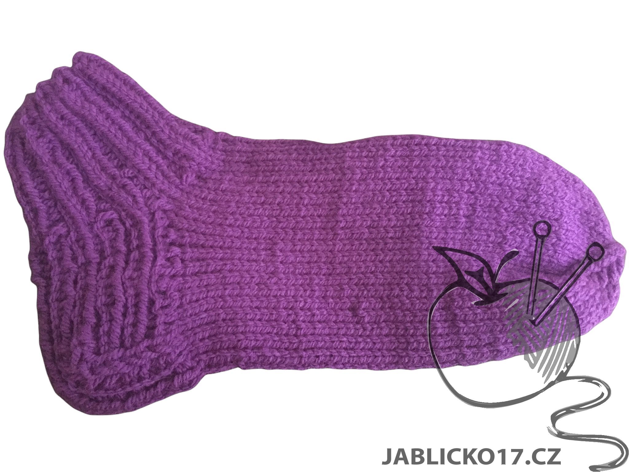 Kotníkové ponožky - šedo fialová