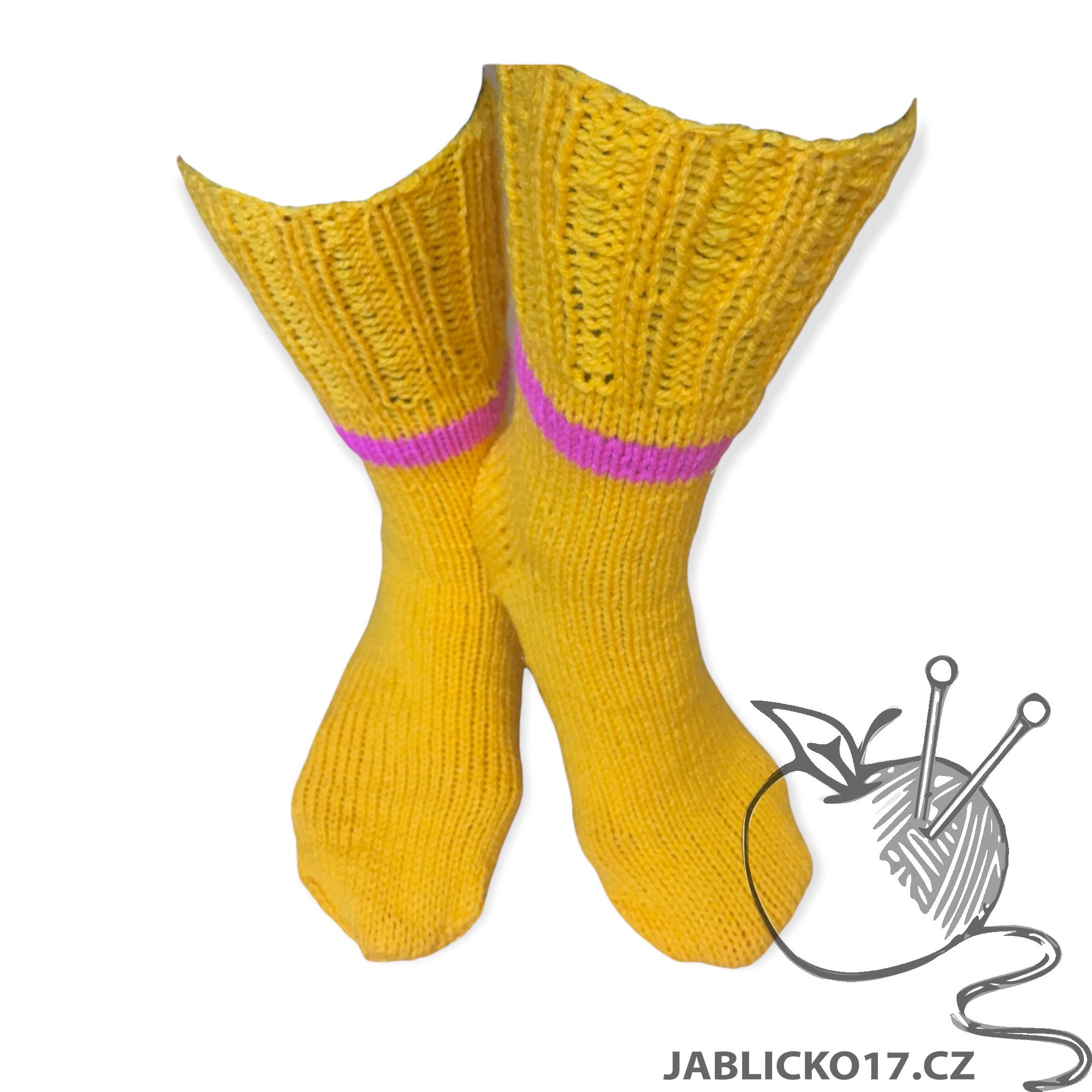 Ponožky pletené neon