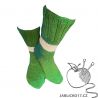 Ponožky pletené šeřík