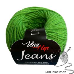 Háčkovací příze Jeans zelená