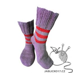 Ponožky pletené zelená