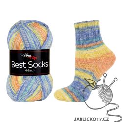 Best Socks - fialovo šedá melírovaná