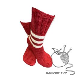 Ponožky červeno kanárkové