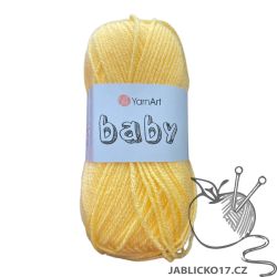 Pletací příze Baby - žlutá