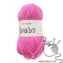 Pletací příze Baby - růžová