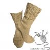 Ponožky pletené písková
